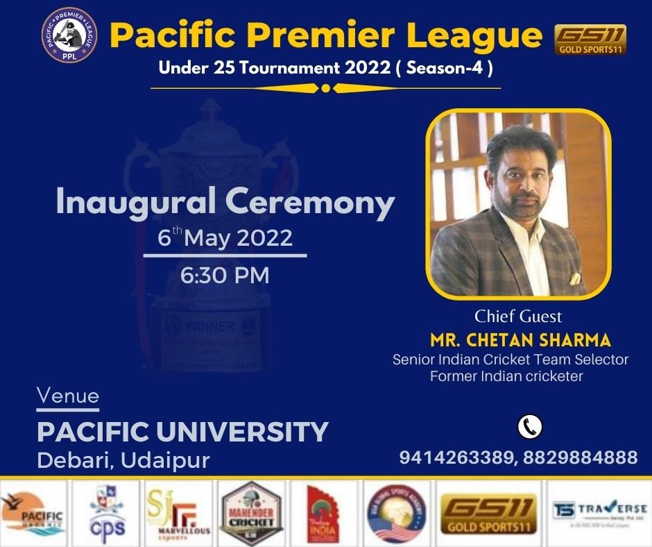 Mr. Chetan Sharma will be our chief Guest for prestigious season PPL4